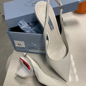 Prada patent leather sling back